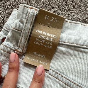 Madewell Perfect Vintage Wide Leg Crop Jeans